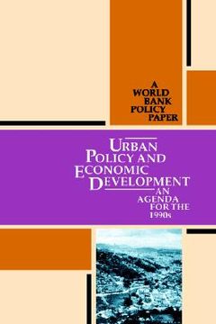 portada urban policy and economic development: an agenda for the 1990s (en Inglés)