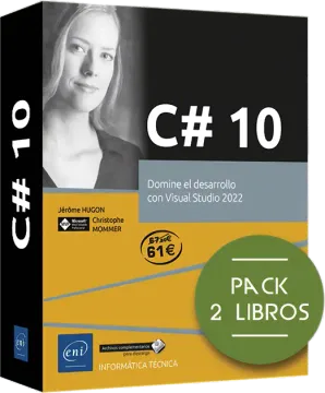 portada C# 10. Pack de 2 libros: Domine el desarrollo con Visual Studio 2022