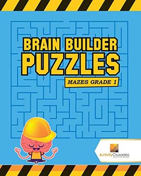 portada Brain Builder Puzzles: Mazes Grade 1 (en Inglés)