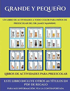 portada Libros de Actividades Para Preescolar (Grande y Pequeño): Este Libro Contiene 30 Fichas con Actividades a Todo Color Para Niños de 4 a 5 Años