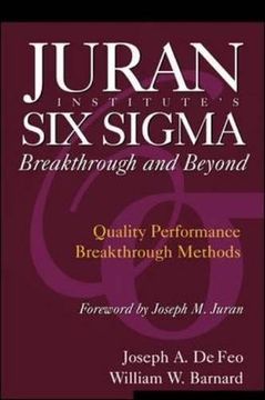 portada Juran Institute's six Sigma Breakthrough and Beyond: Quality Performance Breakthrough Methods (en Inglés)