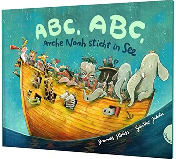 portada Abc, Abc, Arche Noah Sticht in See: Ein Lustiges Gereimtes Bibel-Bilderbuch für Kinder ab 4 Jahren (en Alemán)