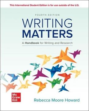 portada Ise Writing Matters: A Handbook for Writing and Research (Comprehensive Edition With Exercises) (Ise hed Composition) 