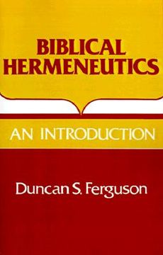 portada biblical hermeneutics: an introduction (in English)