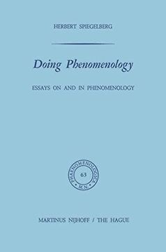 portada Doing Phenomenology: Essays on and in Phenomenology (Phaenomenologica)