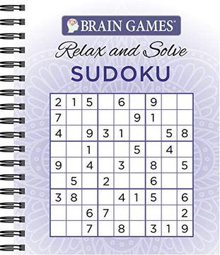 portada Brain Games Relax n Solve Sudoku Puzzles (Brain Games - Relax and Solve) (en Inglés)
