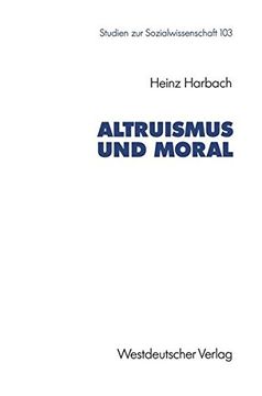 portada Altruismus und Moral (Studien zur Sozialwissenschaft) 