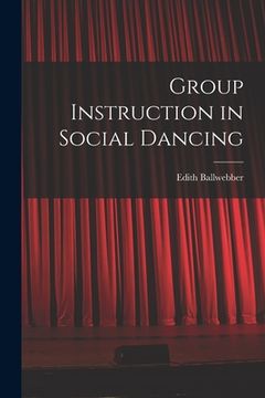 portada Group Instruction in Social Dancing