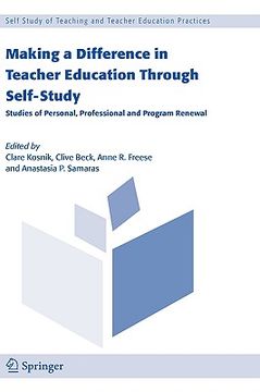 portada making a difference in teacher education through self-study (en Inglés)
