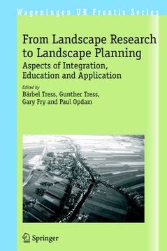 portada from landscape research to landscape planning: aspects of integration, education and application (en Inglés)