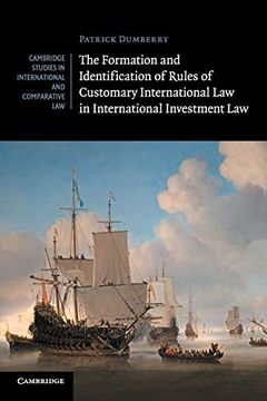 portada The Formation and Identification of Rules of Customary International law in International Investment law (Cambridge Studies in International and Comparative Law) (en Inglés)