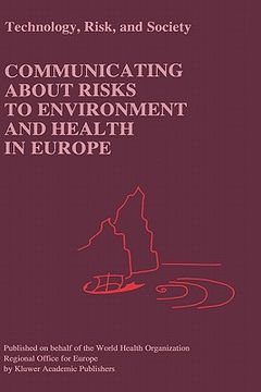 portada communicating about risks to environment and health in europe (en Inglés)