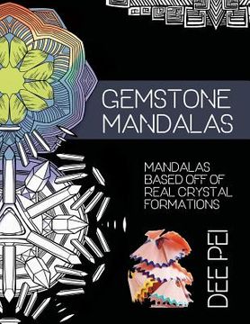 portada Gemstone Mandalas Coloring Book: A meditative coloring book experience for all ages.