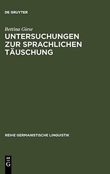 portada Untersuchungen zur Sprachlichen Tèauschung (en Alemán)