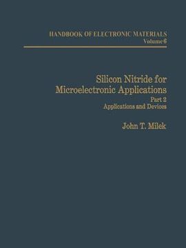 portada Silicon Nitride for Microelectronic Applications: Part 2 Applications and Devices (in English)