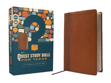 portada Niv, Quest Study Bible for Teens, Leathersoft, Brown, Comfort Print: The Question and Answer Bible