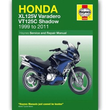 portada Honda XL125V Varadero & VT125C Shadow Service and Repair Manual 1999-2014