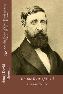portada On the Duty of Civil Disobedience Henry David Thoreau (en Inglés)