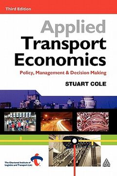 portada applied transport economics: policy, management & decision making (in English)
