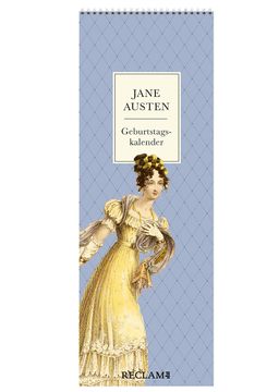 portada Jane Austen Geburtstagskalender | Immerwaehrender Wandkalender zum Eintragen im Praktischen Streifenformat | mit Illustrationen und Zitaten aus Jane Austens Beliebtesten Romanen und Briefen (en Alemán)