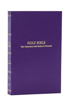 portada Kjv, Pocket new Testament With Psalms and Proverbs, Purple Softcover, red Letter, Comfort Print (in English)