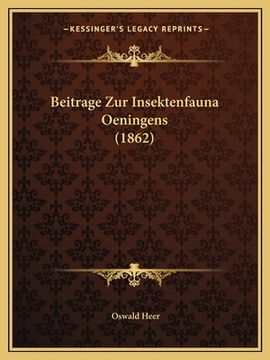 portada Beitrage Zur Insektenfauna Oeningens (1862) (en Alemán)