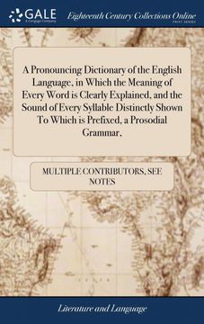 portada A Pronouncing Dictionary of the English Language, in Which the Meaning of Every Word is Clearly Explained, and the Sound of Every Syllable Distinctly Shown to Which is Prefixed, a Prosodial Grammar, (en Inglés)