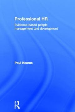 portada professional hr: evidence- based people management and development (in English)