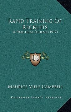 portada rapid training of recruits: a practical scheme (1917) (en Inglés)