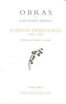 portada Sonetos espirituales (1914-1915) (Obras Juan Ramon Jimenez)