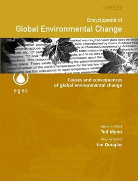 portada encyclopedia of global environmental change, causes and consequences of global environmental change (in English)