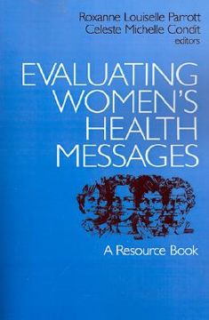 portada evaluating women's health messages: a resource book (en Inglés)