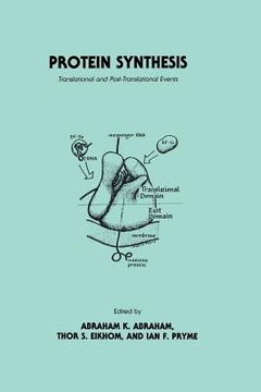 portada Protein Synthesis: Translational and Post-Translational Events (en Inglés)