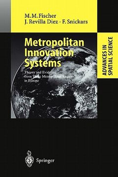 portada metropolitan innovation systems: theory and evidence from three metropolitan regions in europe (in English)
