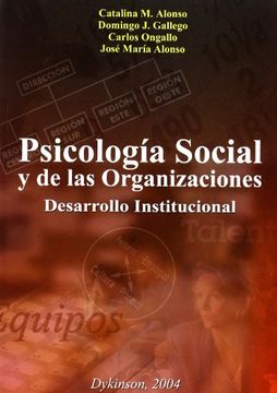 portada Psicología Social y de las Organizaciones: Desarrollo Institucional