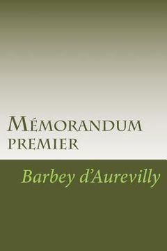 portada Mémorandum premier (en Francés)