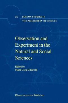 portada observation and experiment in the natural and social sciences (en Inglés)