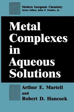 portada Metal Complexes in Aqueous Solutions (in English)
