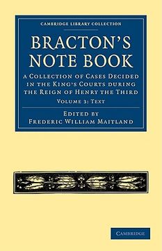 portada Bracton’S Note Book 3 Volume Paperback Set: Bracton's Note Book - Volume 3 (Cambridge Library Collection - Medieval History) (in Latin)