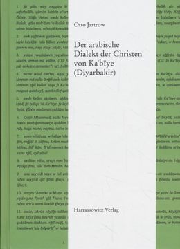 portada Der Arabische Dialekt Der Christen Von Ka'biye (Diyarbakir) (en Alemán)