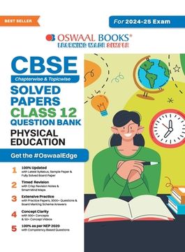 portada CBSE Question Bank Chapterwise and Topicwise SOLVED PAPERS_Class 12_Physical Education_For Exam 2024-25 (en Inglés)