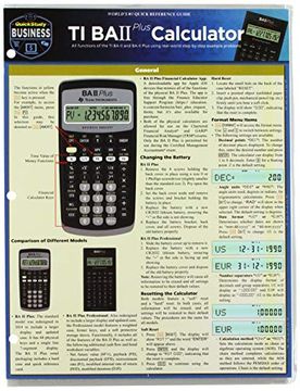 portada Ti ba ii Plus Calculator (Quick Study Business) 