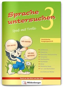 portada Sprache Untersuchen - Spaß mit Trolli 3: Vereinfachte Ausgangsschrift - Rund um das Wort und den Satz (in German)