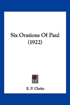 portada six orations of paul (1922) (in English)