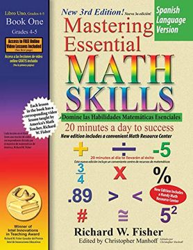 portada Mastering Essential Math Skills Book 1, Spanish Language Version