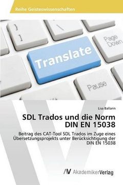portada SDL Trados und die Norm DIN EN 15038 (German Edition)