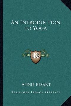 portada an introduction to yoga