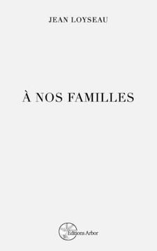 portada A nos familles (en Francés)