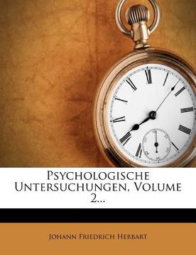 portada Psychologische Untersuchungen, Volume 2... (in German)