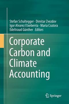 portada Corporate Carbon and Climate Accounting (en Inglés)